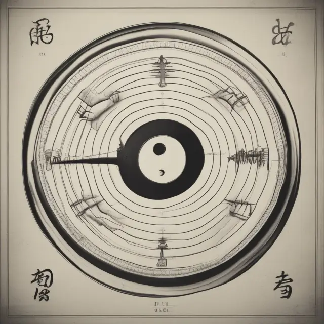 Key rate duration depicted as yin-yang scales on a shifting yield curve, symbolizing its advantages and disadvantages