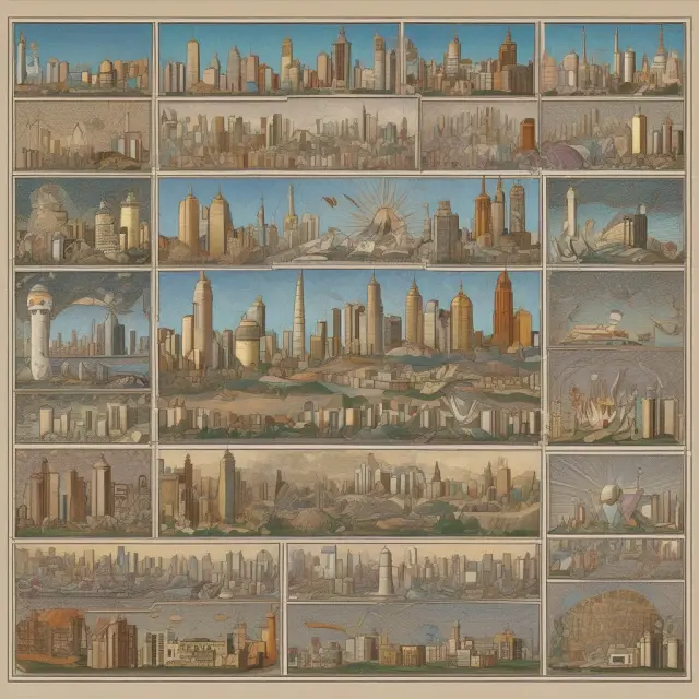Mosaic of private and public equities, real estate, fixed income, and alternative investments representing the diverse holdings of the Kuwait Investment Authority