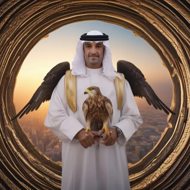 An eagle soaring above a world map represents the Kuwait Investment Authority
