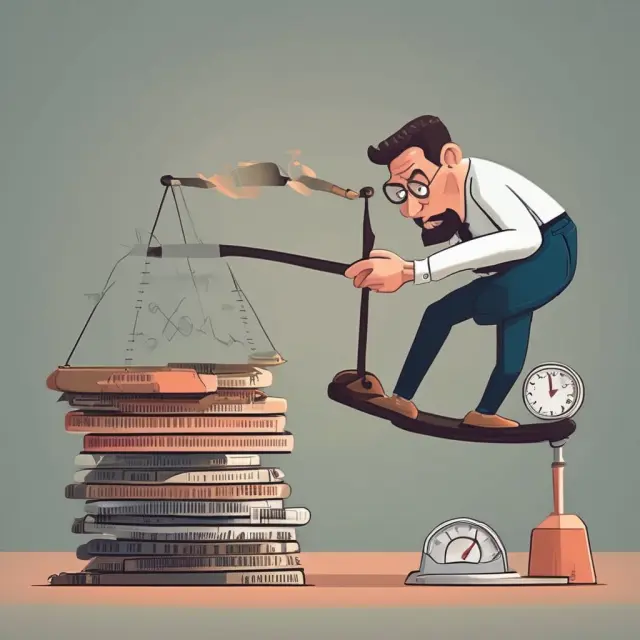 An investor balancing the benefits of quick research (