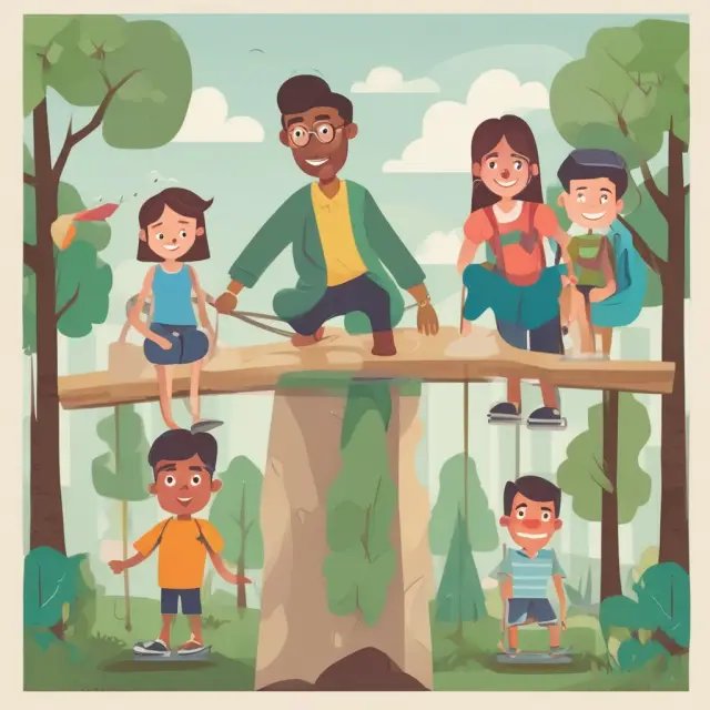 Parents and children on a see-saw, representing the balance of unearned income and recent changes to the Kiddie Tax rules. SEO: kiddie tax, tax law, tax changes, financial planning.