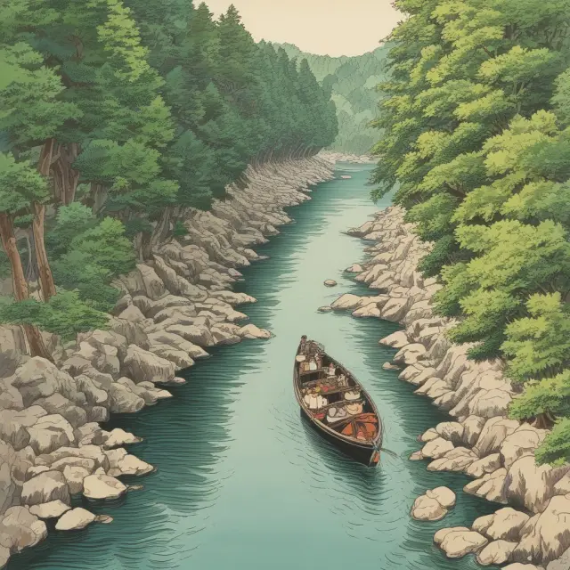 The Kijun-Sen river (base line) flowing alongside the Tenkan-sen boat, depicting trend assessment and potential trading opportunities within financial markets