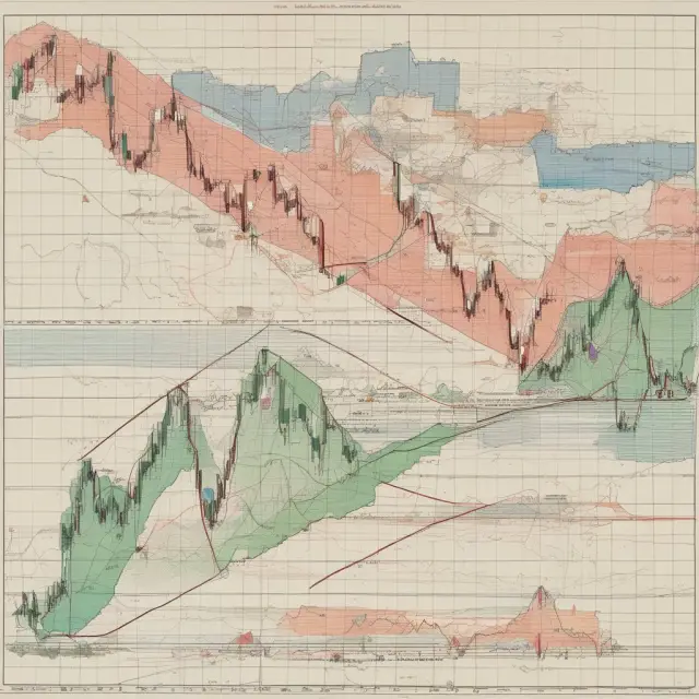 Visualizing the Kijun-sen and Tenkan-sen indicators, emphasizing their crossovers and bullish/bearish signals for stock analysis