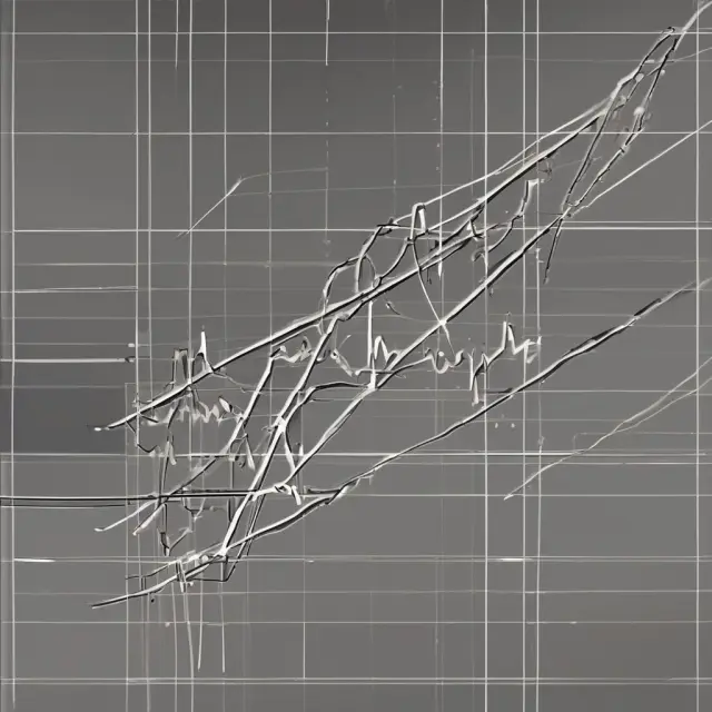 Kijun-sen (base line) and Tenkan-sen (conversion line) interacting, illustrating technical analysis