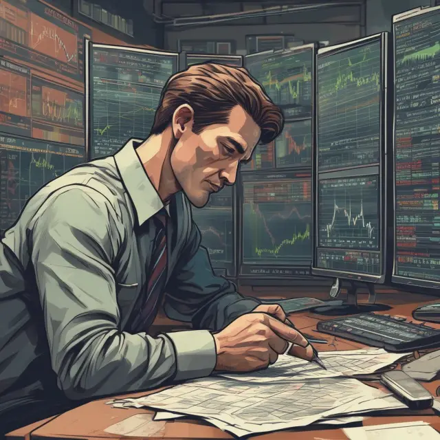 A trader fine-tuning their limit order strategy on a dynamic trading floor, with kill requests poised to cancel unfavorable trades.