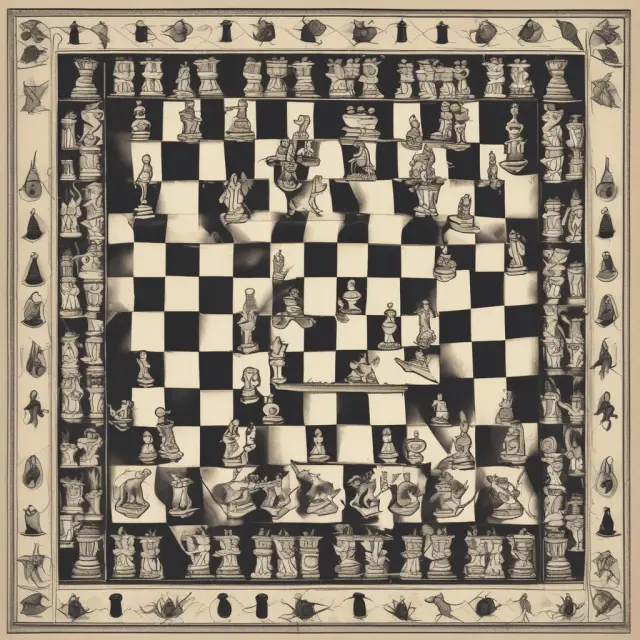 Imagery depicting a chessboard with pieces symbolizing kill orders, representing the delicate balance of executing and cancelling trades.