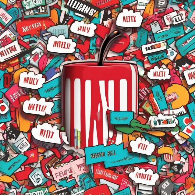 A large Netflix cherry atop an ocean of applications, representing a triumphant and enduring killer app.