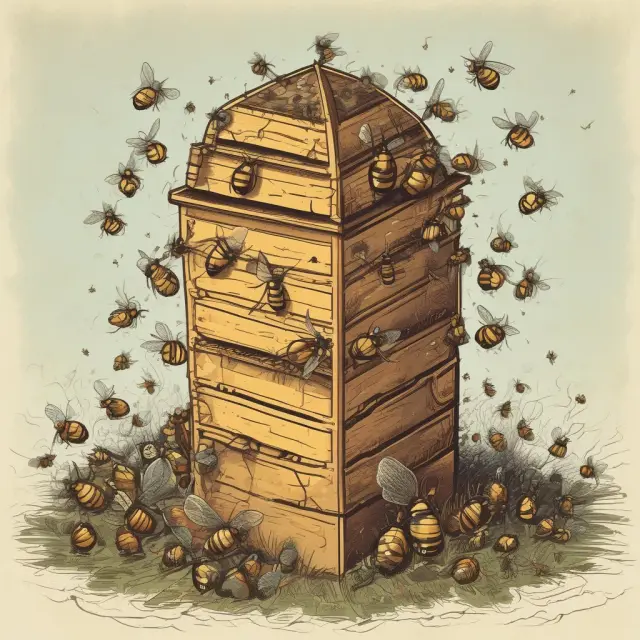Protective hive with killer bees defending against a horde of hostile suitors. Legal challenges for anti-takeover measures.