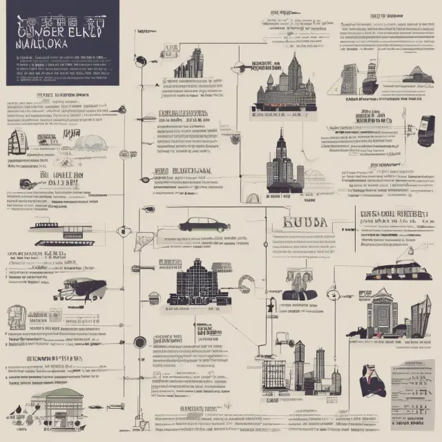 Illustration showing Kuala Lumpur Stock Exchange