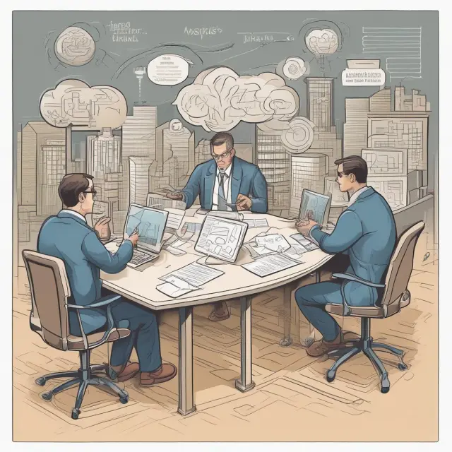 An investor weighing various factors to find the perfect knowledge process outsourcing (KPO) partner, symbolizing expertise, reliability, security practices, compliance, and cultural fit.