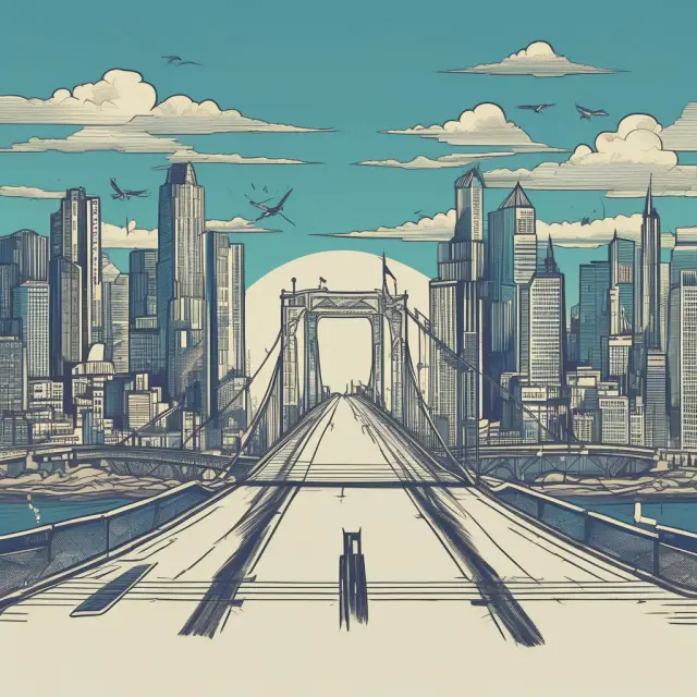 An image showing institutional investors crossing a bridge to access a large, knowledgeable workforce in the form of KPO experts