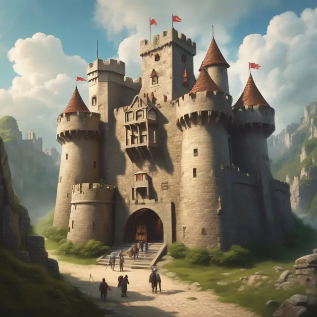A fortress protects customer data behind identity document walls, emphasizing the importance of Customer Identification Program (CIP) in financial security.