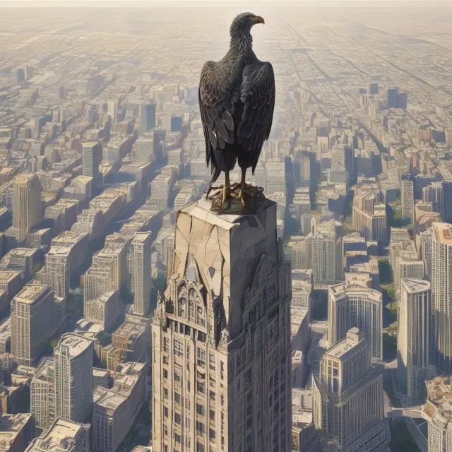Eagle-eyed due diligence team on a fortified financial tower assessing high-risk clients