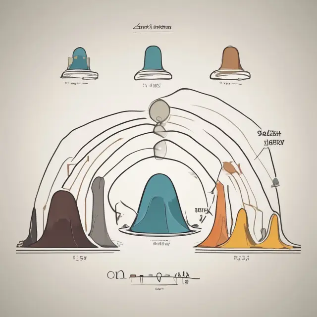 Image displaying how Kurtosis alters the shape of a bell curve distribution in finance
