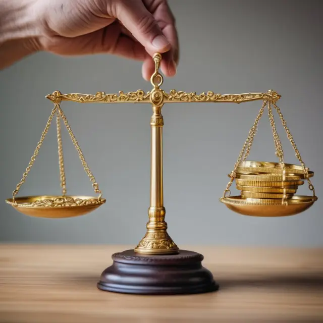 Gold coins for standard and L share annuities balanced on a scale, illustrating the potential advantages of L share annuity flexibility