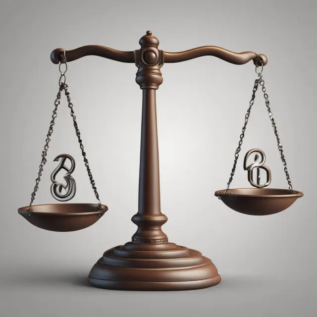 A set of scales representing labor market flexibility balanced by labor union symbols