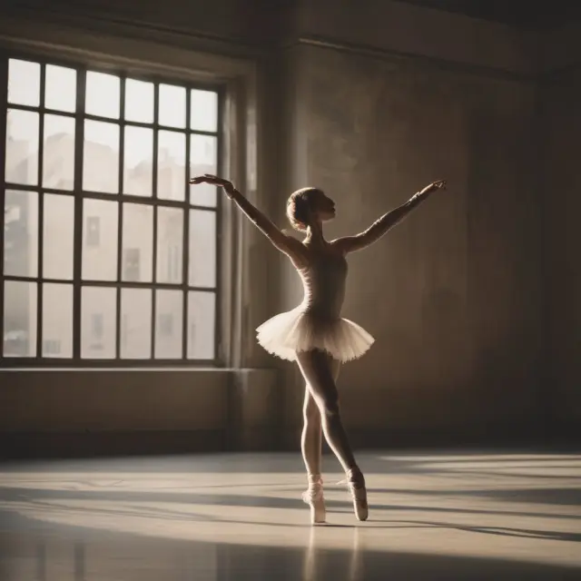 A ballerina dances amidst economic factors like wage regulations, skills, job information, and unions, symbolizing labor market flexibility and workers