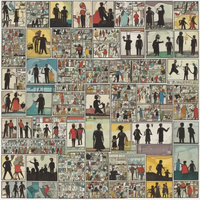 A mosaic of workers
