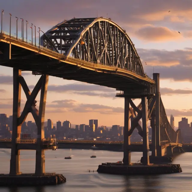 Image of a bridge representing the relationship between labor intensity and investment, symbolizing industries relying on human capital.
