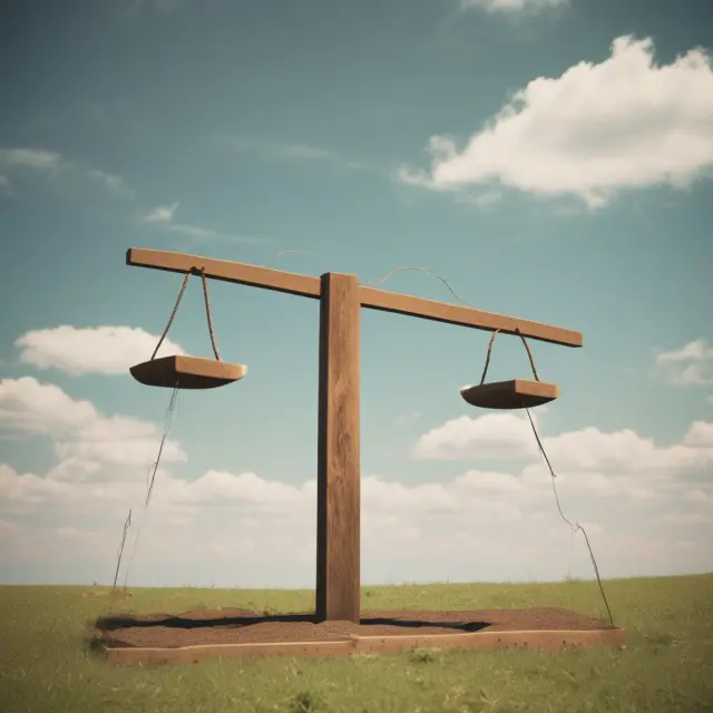 A balanced seesaw with labels for tax rates and total revenue represents the Laffer Curve