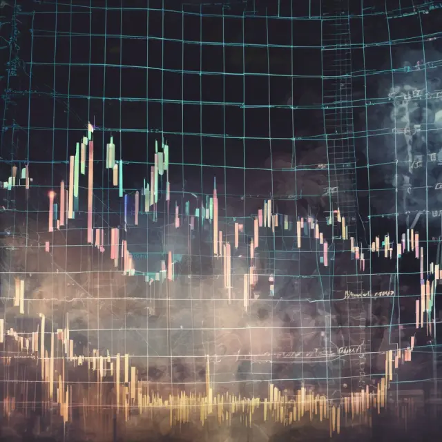 Visualization of technical lagging indicators (MA and Bollinger Bands) confirming established market trends