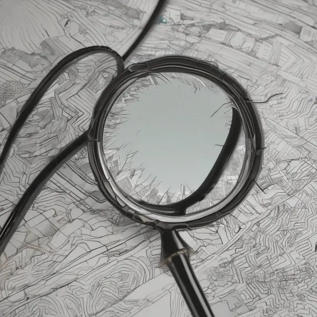 A mirror displaying economic graphs, symbolizing lagging indicators reflecting past shifts