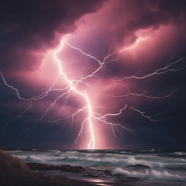 A weather vane with lambda symbol amidst swirling storm clouds - visualizing the effect of price and volatility fluctuations on option leverage.