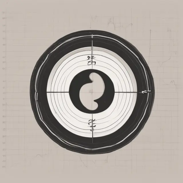 Yin-yang scales representing stock and option leverage with lambda values. The larger the ratio of underlying price to option cost, the greater potential leverage for options.