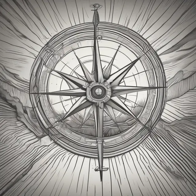 Compass with lambda value, guiding option traders on their journey through leverage and volatility