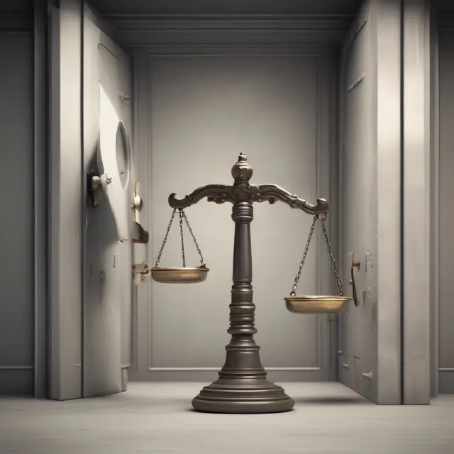 A balance scale weighs a bank vault on one side against a handshake symbolizing seller financing, demonstrating their comparison in land acquisition.
