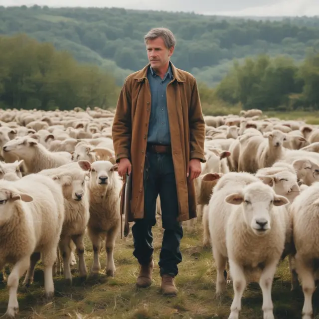 A landlord as a shepherd managing diverse responsibilities: tenant communication, property maintenance, and legal compliance.
