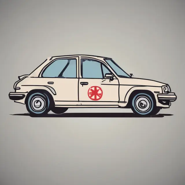 A car without an active insurance symbol, symbolizing a lapsed car insurance policy