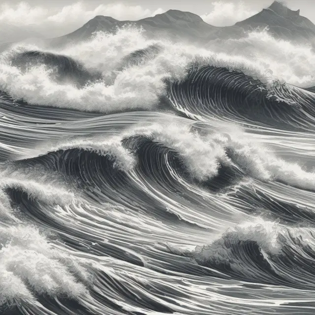 Large traders influencing stock markets, represented as powerful waves, monitored through reporting and data analysis by the SEC