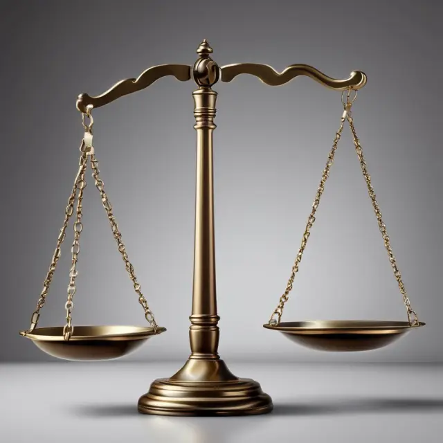 Image of a balance scale representing regulatory balance between consumer protection laws and late fees
