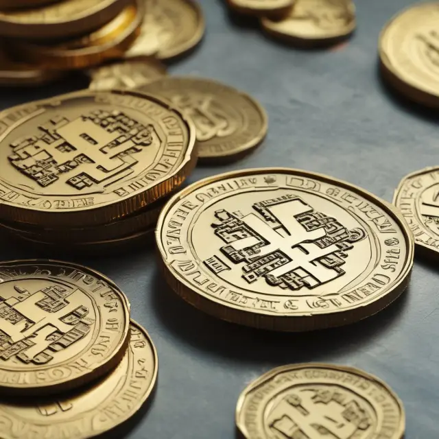 A scene blending ancient gold coins and futuristic QR codes symbolizes the evolving concept of lawful money in today