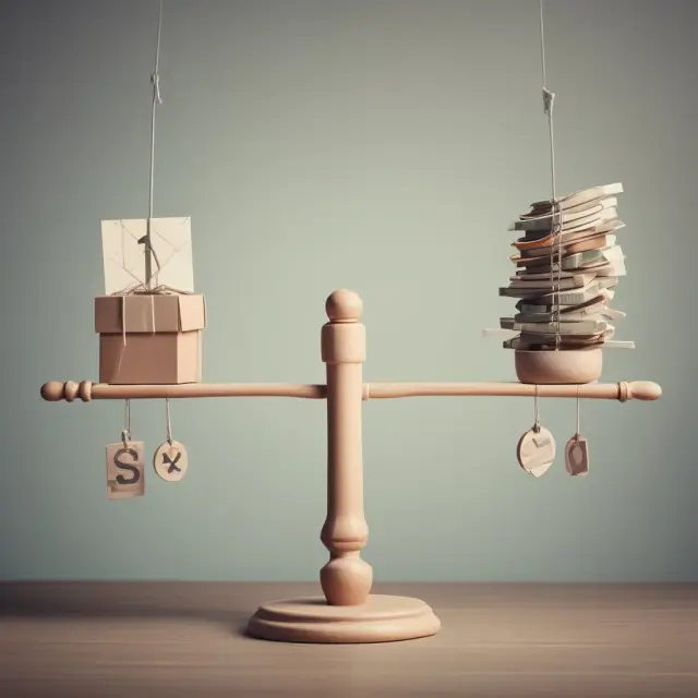 A seesaw illustrating how the Law of Supply adjusts the amount of goods or services based on changing prices.