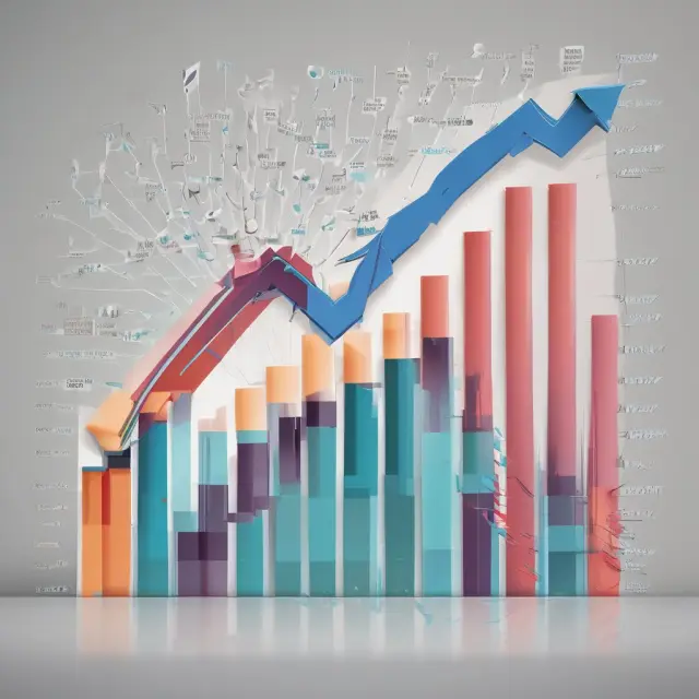 Graph showing ebbing and flowing job titles representing employment trends, including layoffs, BLS data, and Challenger, Gray & Christmas, Inc. reports.
