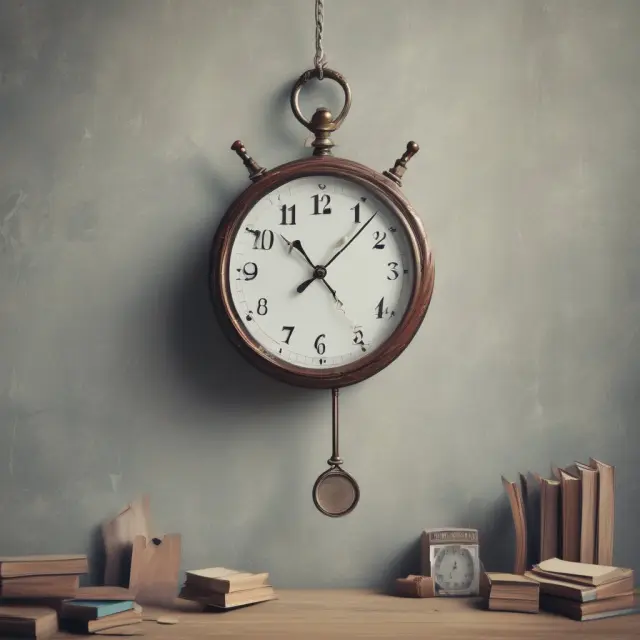 An image of a clock above an empty marketplace representing the need to file for unemployment benefits promptly after being laid off