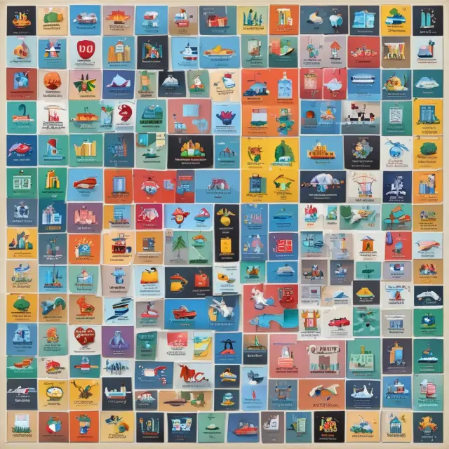 Visualization of the Markit LCDX as a jigsaw puzzle consisting of 100 North American company pieces, symbolizing the diversification benefit for institutional investors.