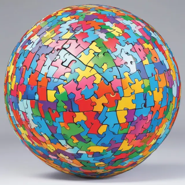 A globe made of puzzle pieces representing least-developed countries, awaiting the return of a piece to symbolize their ongoing development journey.