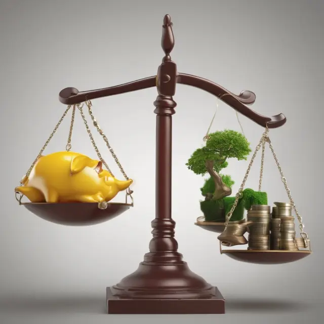 A balanced scale symbolizing pension funds using Liability Driven Investments to maintain equilibrium between assets and liabilities