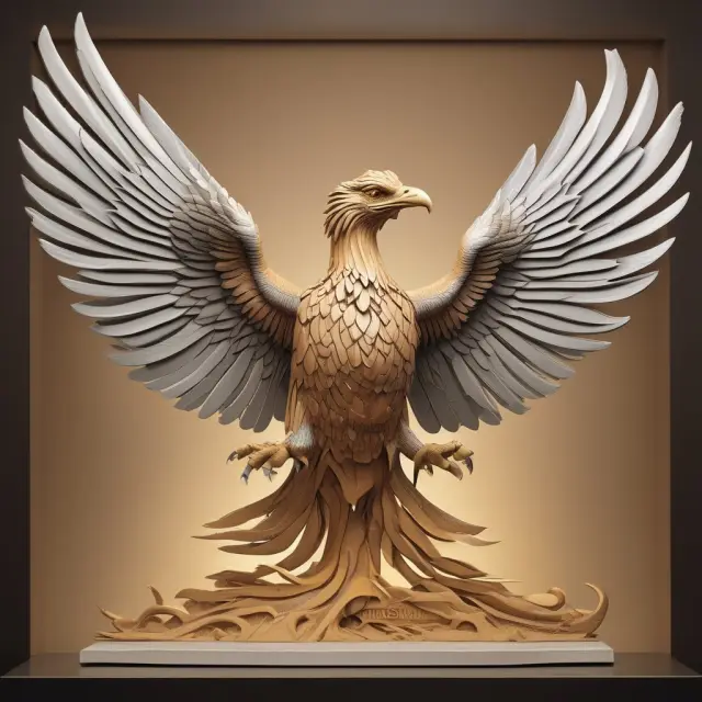 Jack Welch, depicted as a phoenix, leading General Electric Company through a period of transformation, change, and growth.