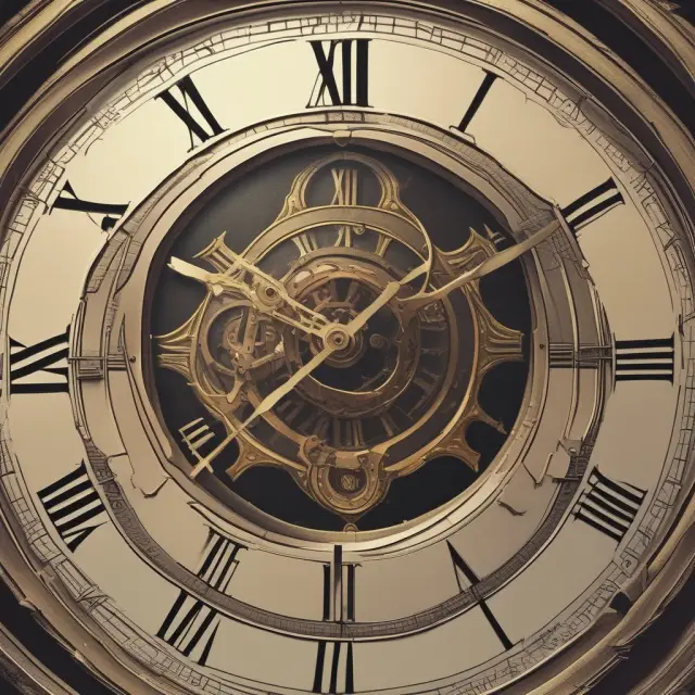 A clock face with hands representing time value influencing the pricing and risk of LEAPS options contracts