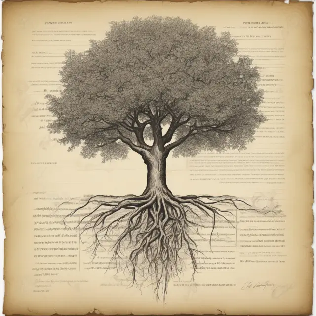 A tree representing lease agreements, with a growing branch symbolizing an extension, rooted in the original agreement