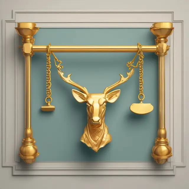 Golden yoke represents financial leases in this metaphorical image, emphasizing ownership and responsibility for asset maintenance