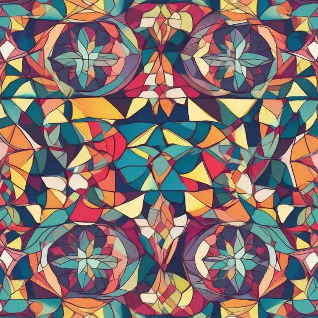 A colorful kaleidoscope reflecting diverse leadership styles changing based on team composition and situational contexts