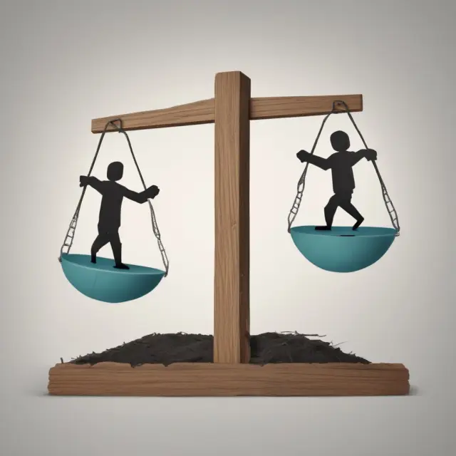 A seesaw weighing criticisms against the least-preferred coworker scale, illustrating challenges related to its validity and reliability.