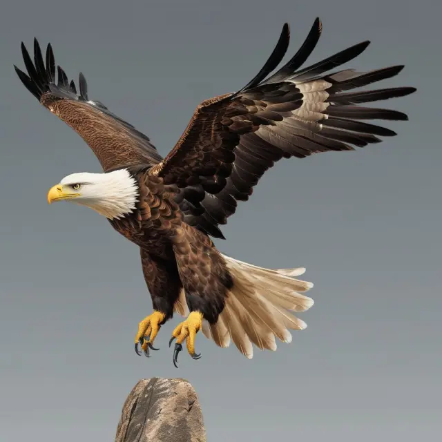 An eagle spreading its wings represents a successful single-leg options strategy. A call or put leg forms each wing.
