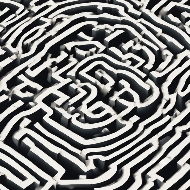 Image: A labyrinth of interconnecting option and future contracts illustrating the complex nature of multi-leg trading strategies.