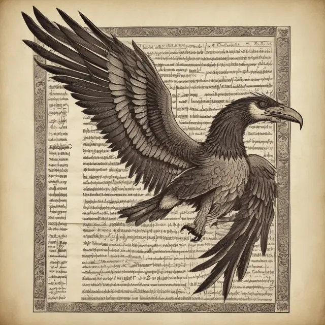 A mythical phoenix rises from ashes, symbolizing the legal rate of interest guarding against loan sharks and excessive interest rates.